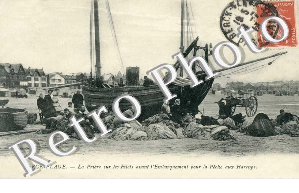 La Priere sur les filets  avant l'embarquement pour la pec he aux Harengs
