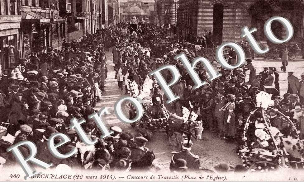 Concours de Travestis 22 mars 1914 Place de l'eglise