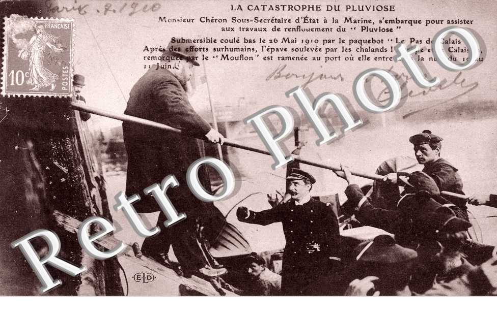 Catastrophe du Pluviose - Mr Cheron sous secretaire d'etat