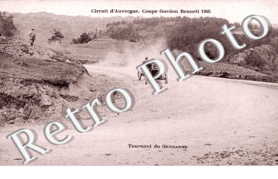 Circuit d'Auvergne Coupe Gordon Bennett 1905 Tournant du gendarme