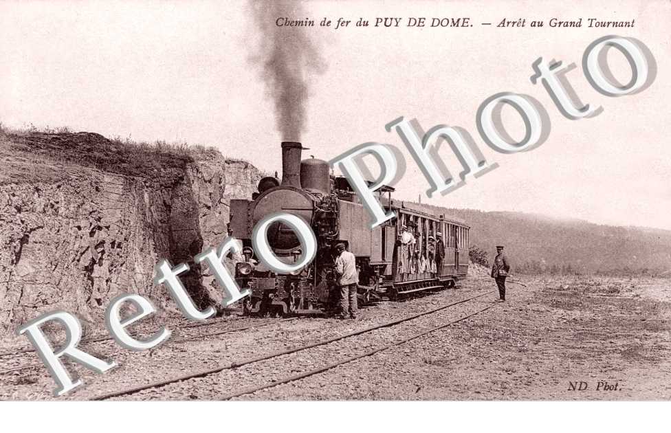 le chemin de fer du P. de D. Arret au Grand Tournant