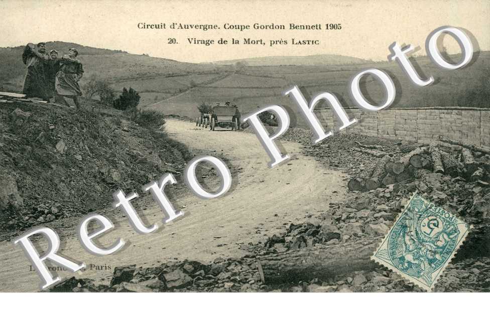 Circuit d'Auvergne Coupe Gordon Bennett 1905 Virage de la Mort