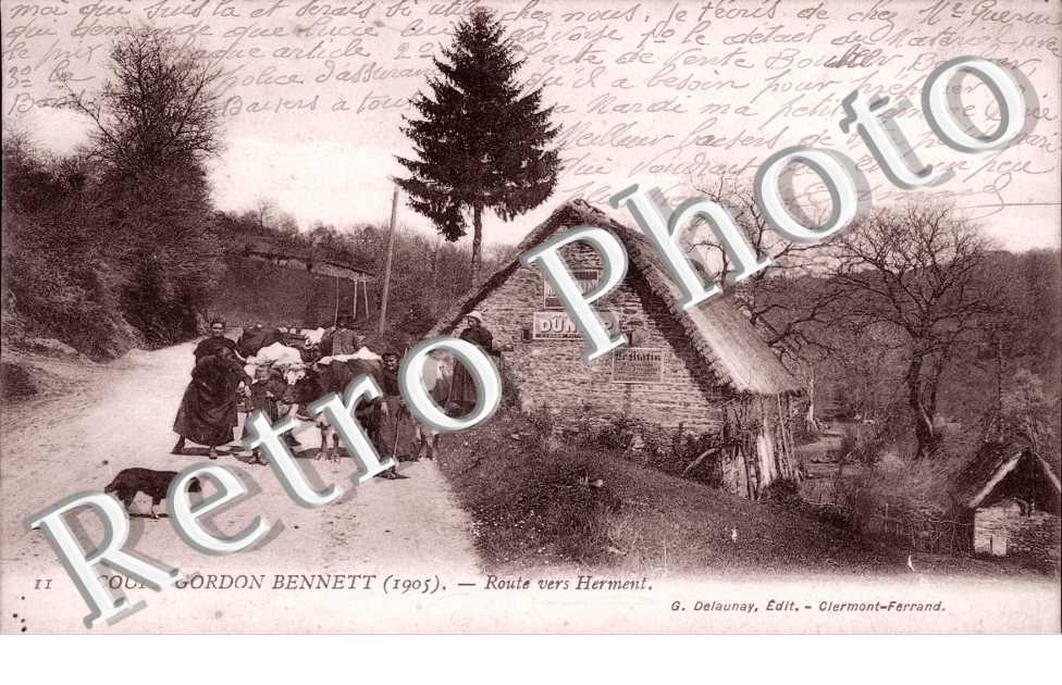 coupe Gordon Bennett Route vers Herment