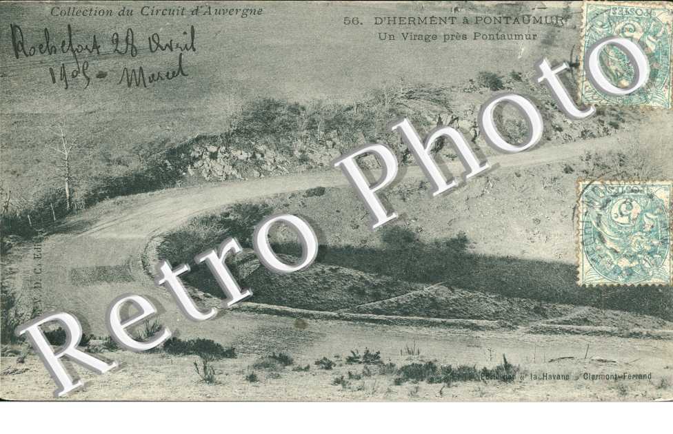 Circuit d'Auvergne D'Herment Pontaumur Un virage