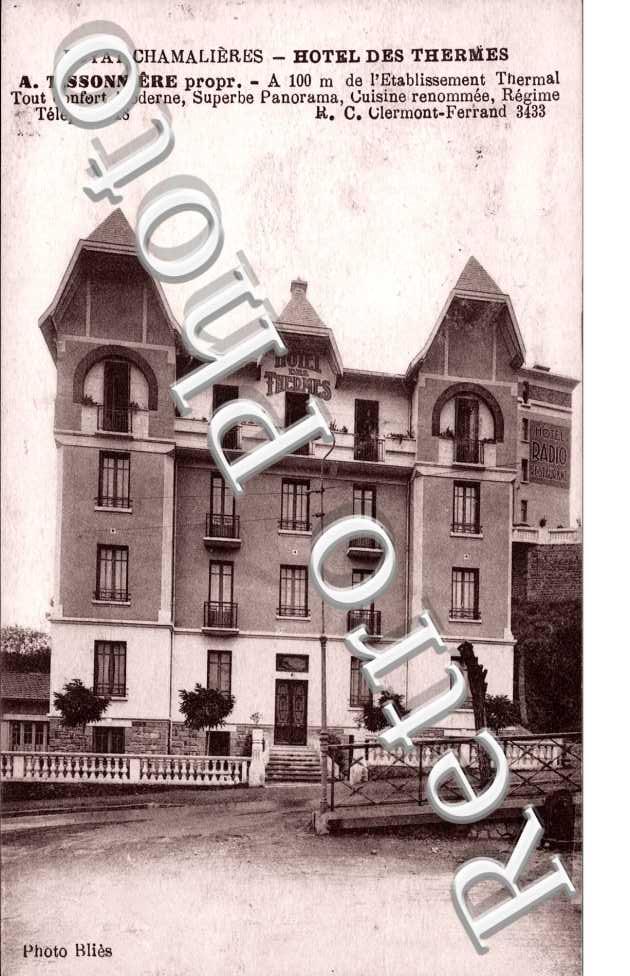 Royat-Chamalieres Hotel des Thermes A. Tissonniere