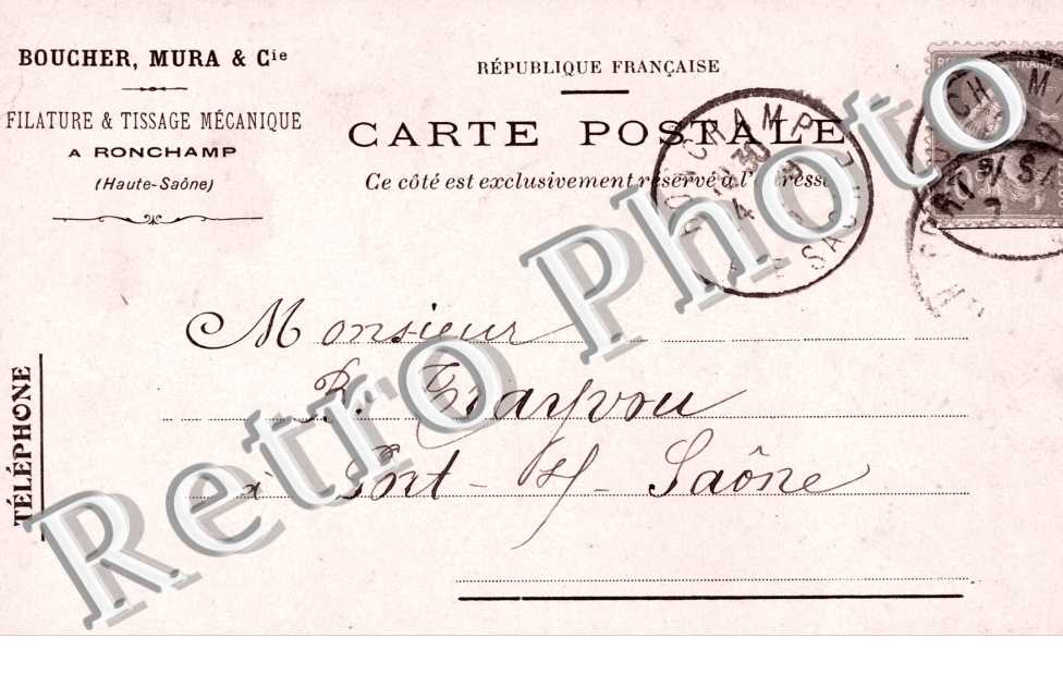 filature et tissage mecanique Boucher, Mura & Cie