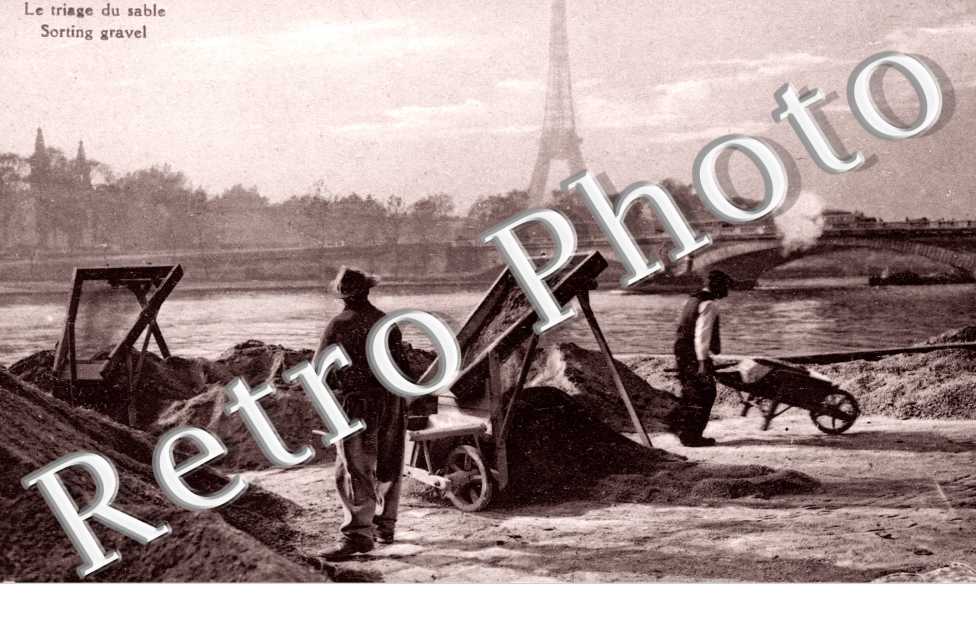 Le triage du sable Le long de la Seine