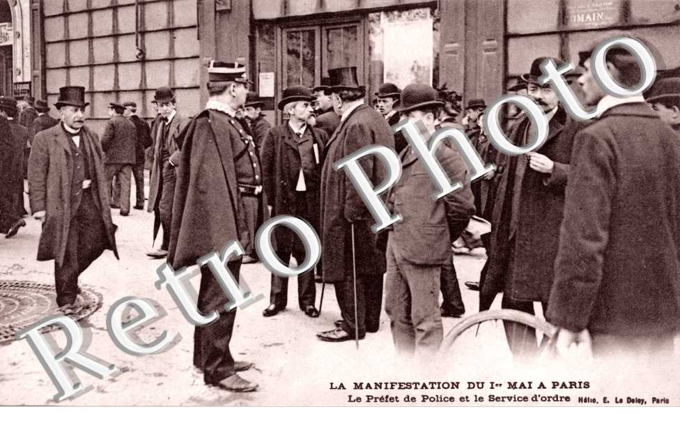 La manifestation du 1er mai Le pret de police et le service d'ordre