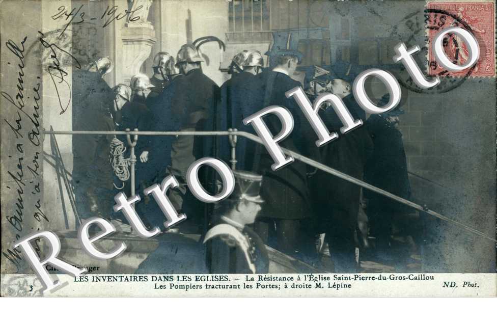 Les inventaires dans les lises La ristance l'lise Saint Pierre de Gros Caillou M. Line