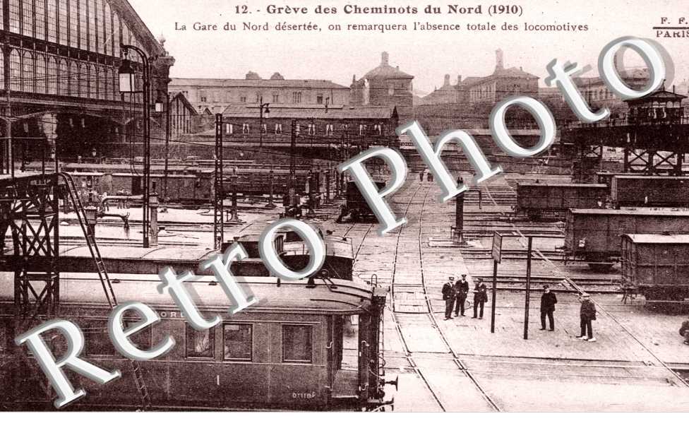 Greve des cheminots du Nord (1910) la gare du Nord