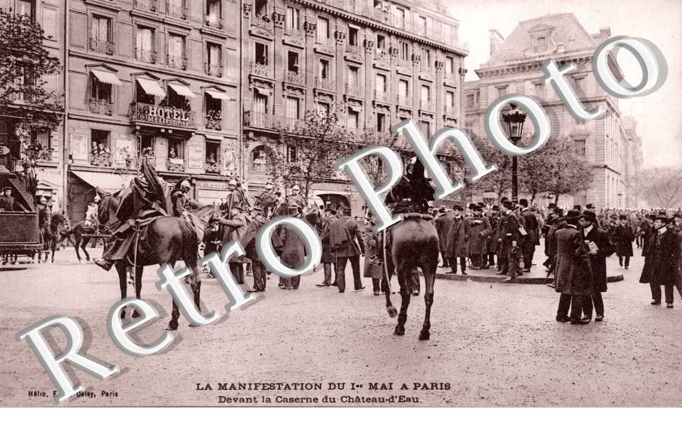 Manifestation du 1er mai Devant la caserne du Chateau-d'Eau