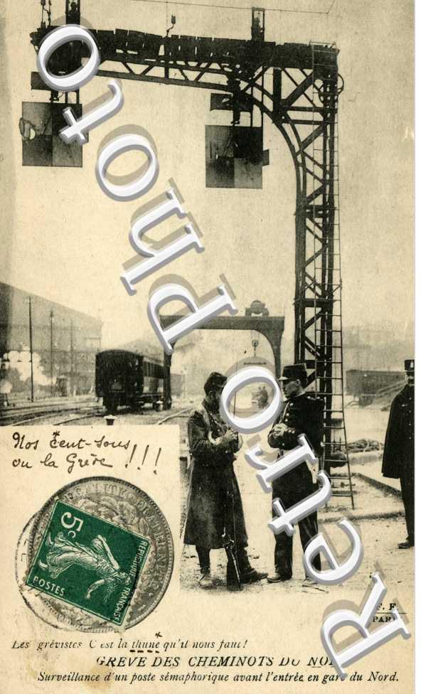 la grève des cheminots Les signaux protégés par la force publique