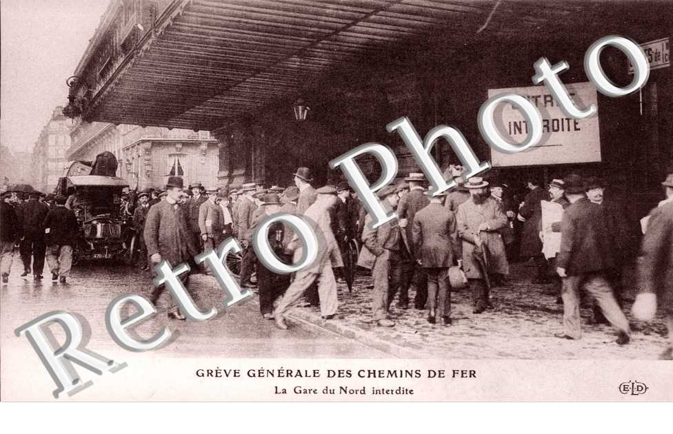 Greve generale des chemins de fer Gare du Nord interdite
