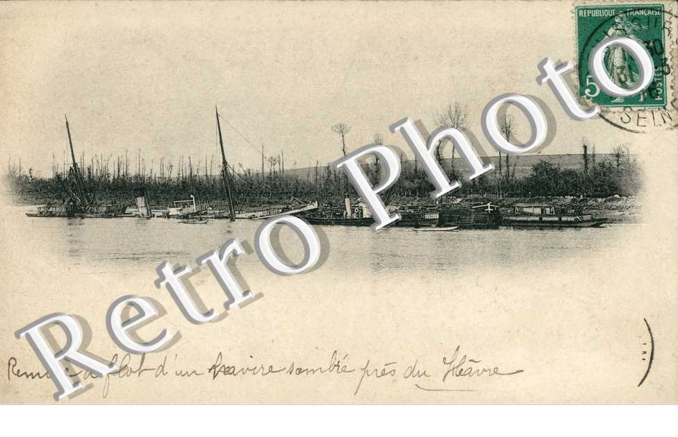 Remise flot d'un navire sombrpr du Havre