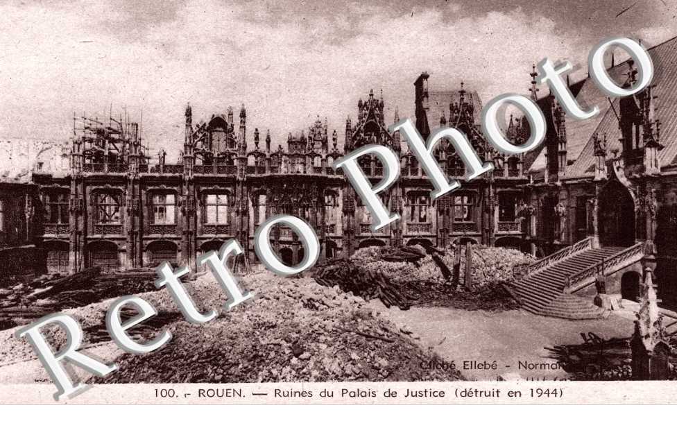 ruines du Palais de Justice (druit en 1944)