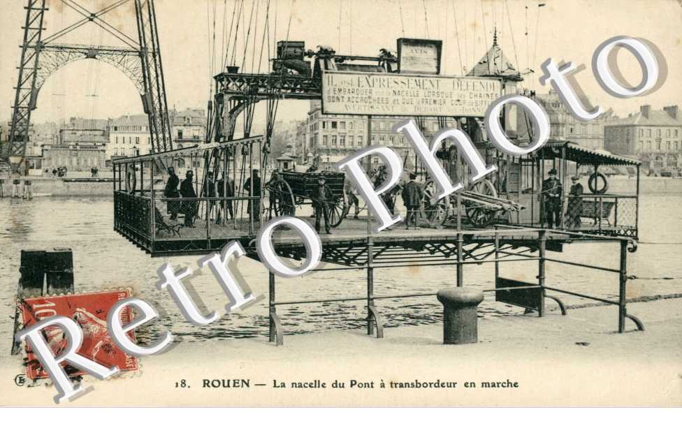 La nacelle du pont transbordeur en marche