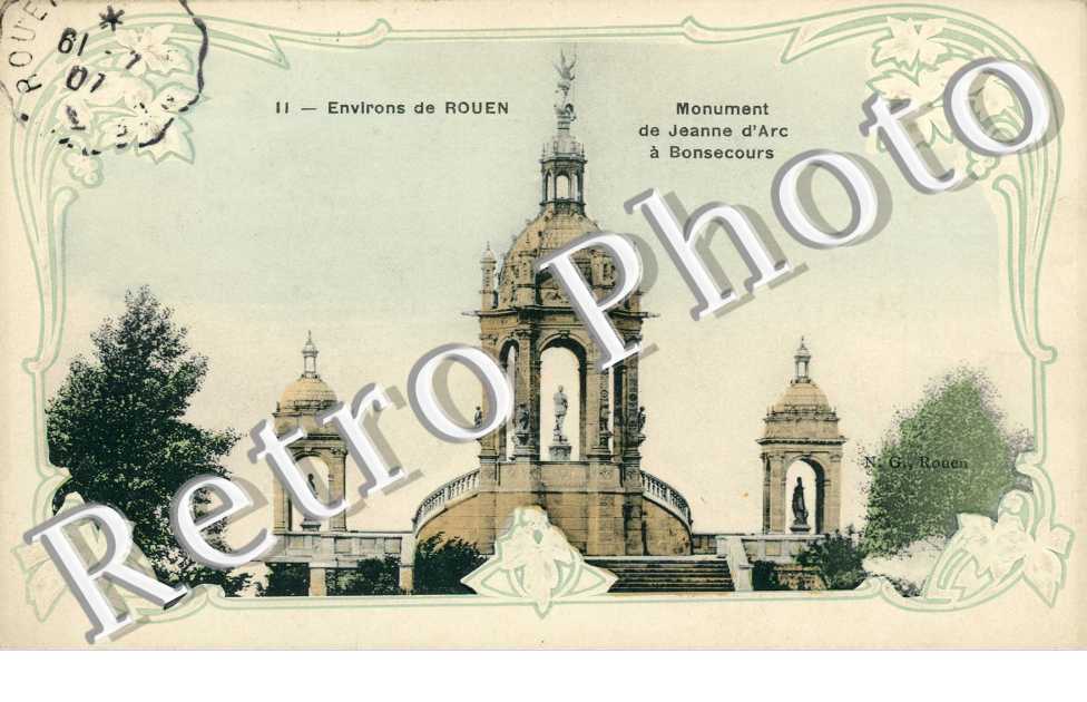 monument de Jeanne d'Arc à  Bonsecours
