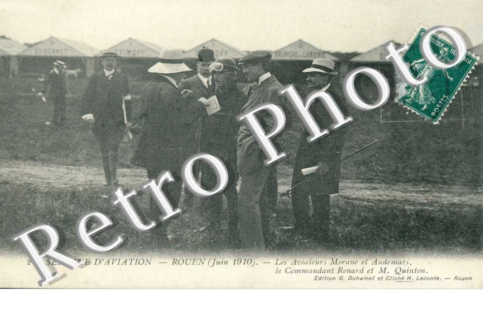 semaine d'aviation juin 1910 Les aviateurs Moranne et Audemars