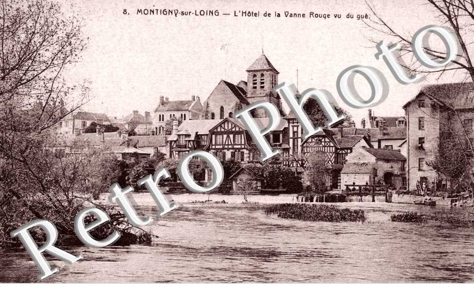 l'hotel de la Vanne Rouge vu du gu