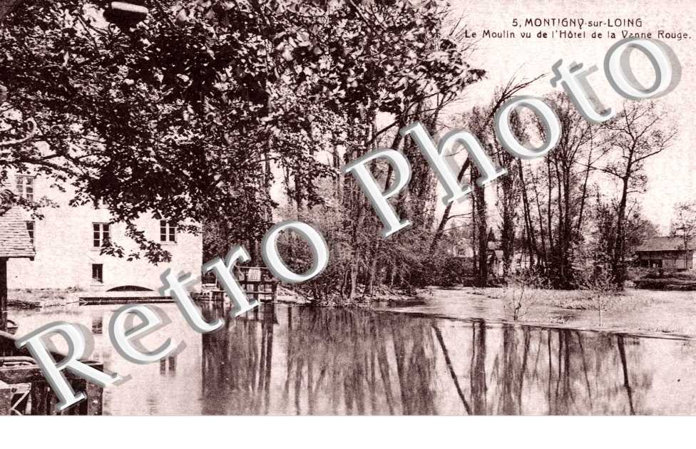 le moulin vu l'hotel de la Vanne Rouge