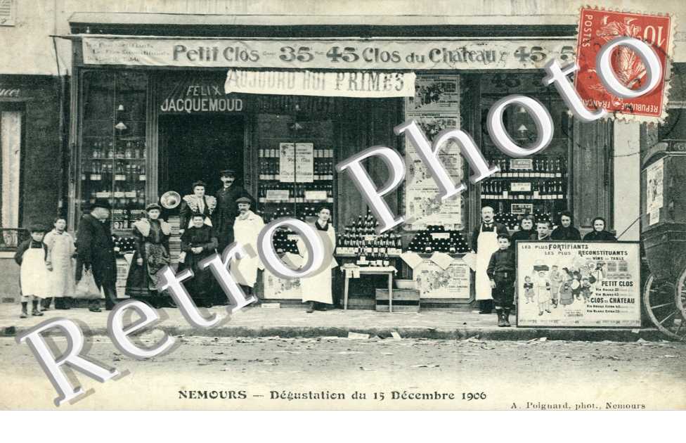 Magasin Felix Jacquemoud 35-43 Clos du Chateau, Degustation du 15 decembre  1906