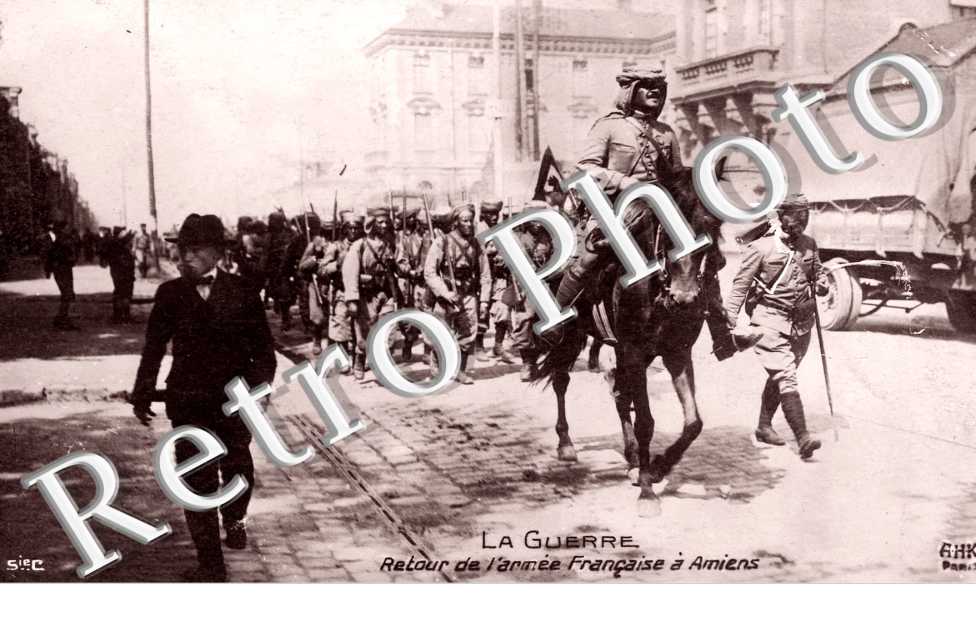 Retour de l'armee franise Guerre 1914