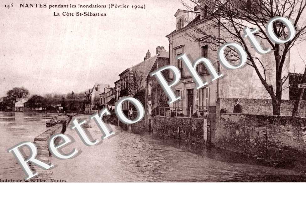 la Cote Saint-Sebastien pendant les inondations Fevrier 1904