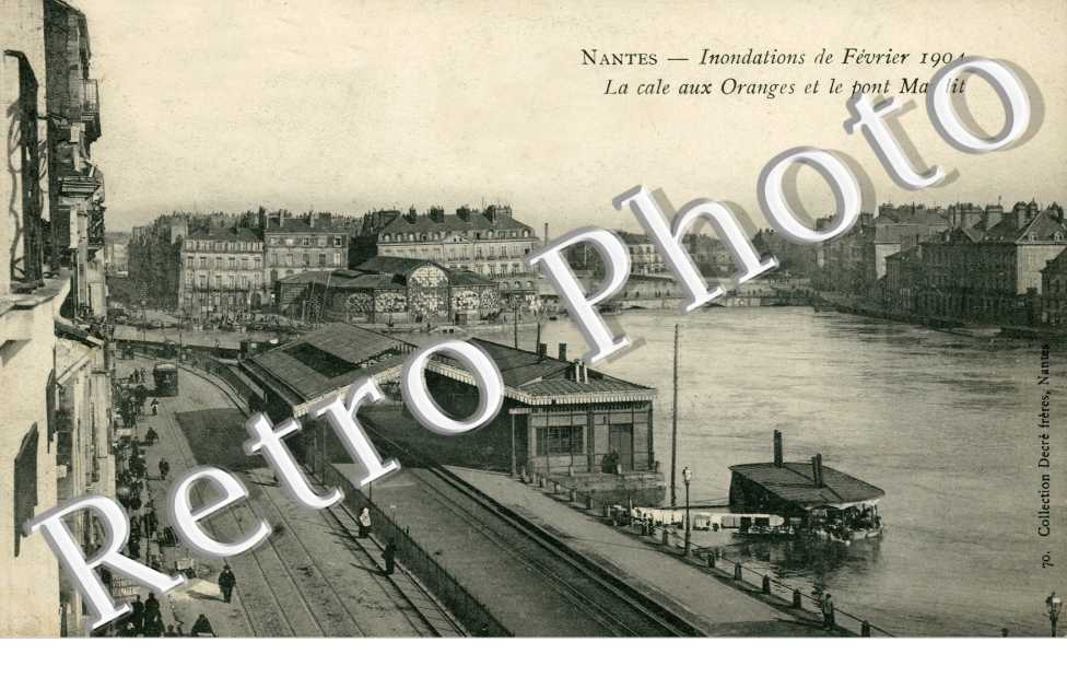 la Cale aux oranges et le pont maudit Inondations 1904