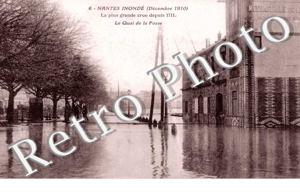 le quai de la Fosse Inondations 1910