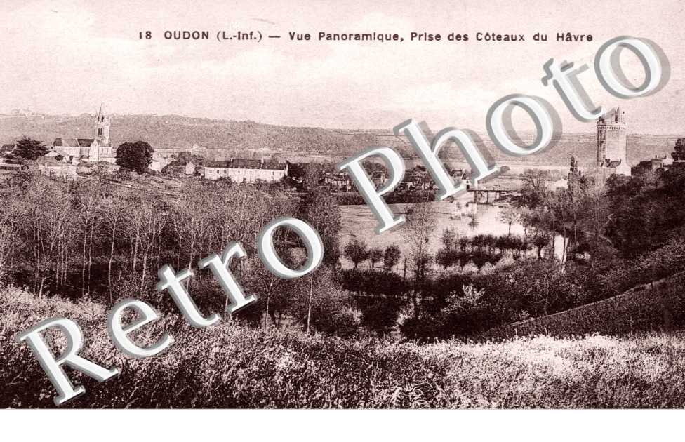 vue panoramique prise des coteaux du Havre