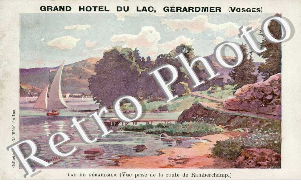 Lac vu de la route de Ramberchamps - GRAND HOTEL DU LAC