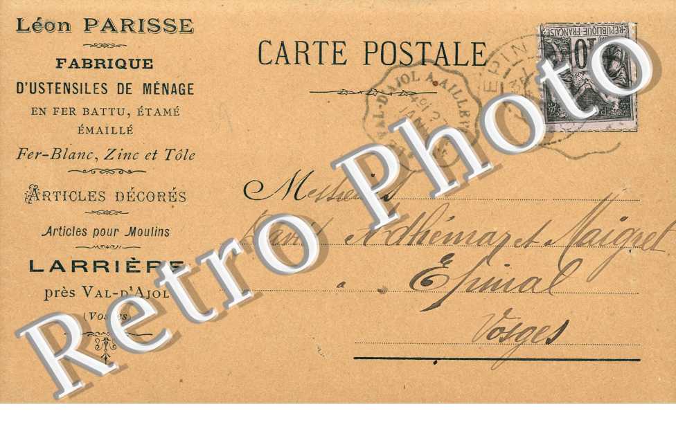 Leon Parisse Fabrique d'ustensiles de menage Larriere