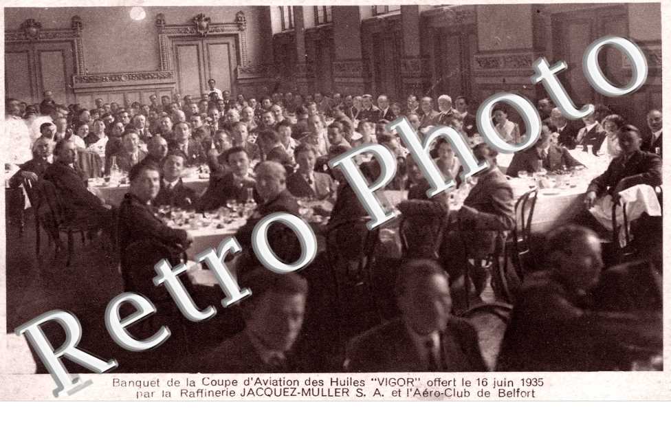 banquet de la Coupe d'aviation des huiles Vigor offert le 16 juin 1935 par la raffinerie Jacquez-Muller