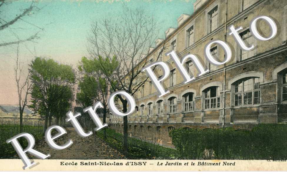 ecole Saint-Nicolas d'Issy Le jardin et le batiment nord