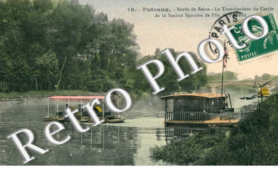 bords de Seine Le transbordeur du Cercle de la societe de l'ile de Puteaux