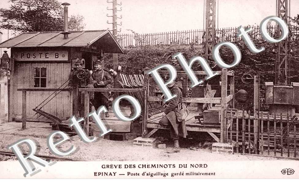Greve des cheminots du Nord  Epinay Poste d'aiguillage