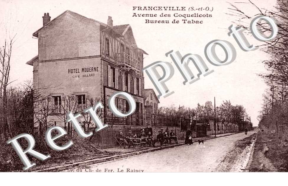 FRANCEVILLE  avenue des Coquelicots Bureau de Tabac Hotel Moderne