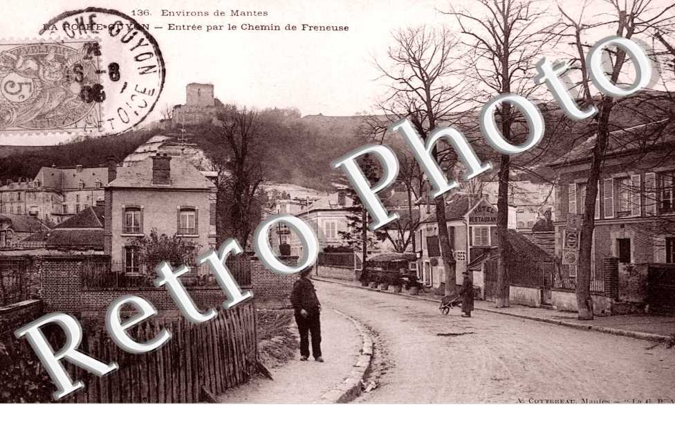 entree par le chemin de Freneuse