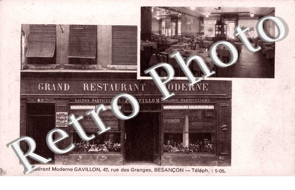 restaurant Moderne Gavillon 42 rue des Granges