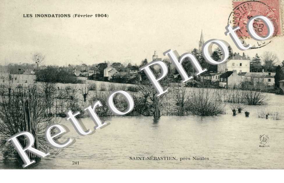 les inodations fevrier 1904 SAINT SEBASTIEN