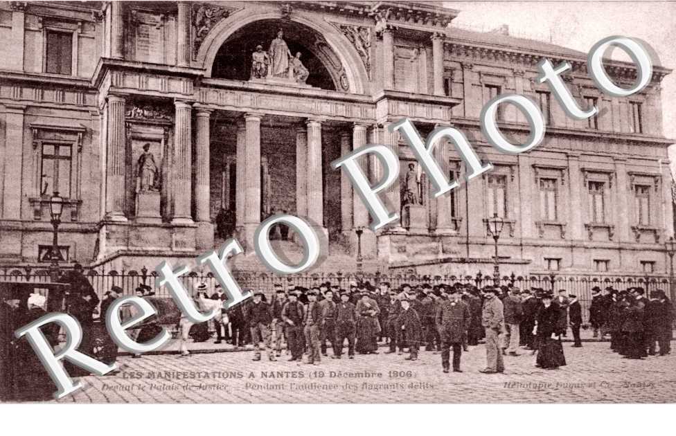 les Manifestations 19 decembre 1906 Depart du Palais de Justice