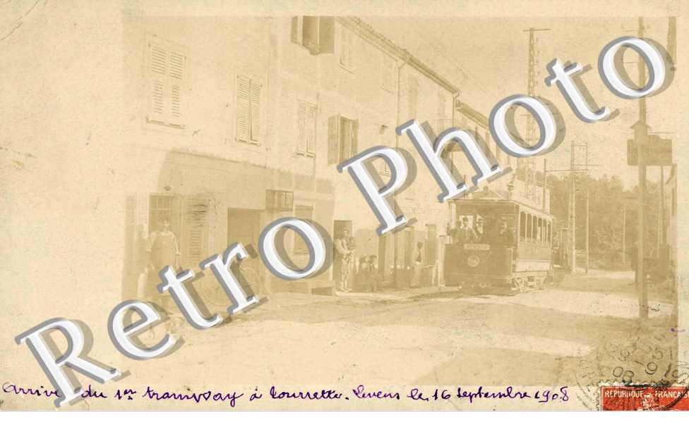 Arrivee du premier Tramway Le 16 septembre 1908