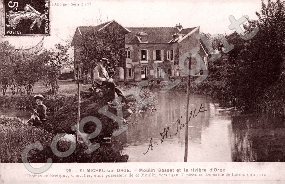 Moulin  Basset et la riviere d'Orge