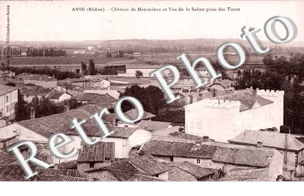 Chateau de Meximieux et Vue de la Saone