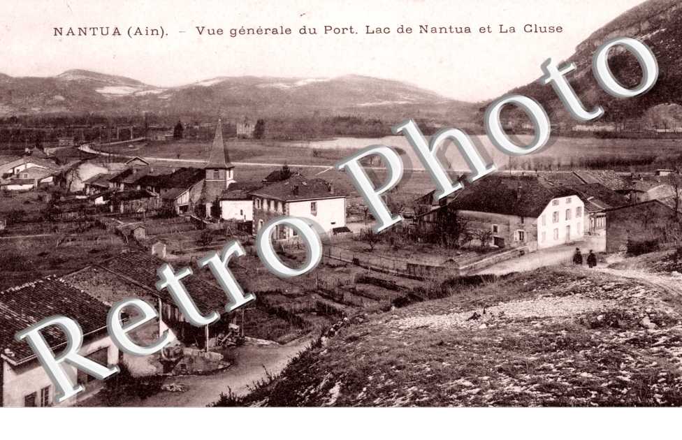 Vue Generale du Port, le Lac de Nantua et la Cluse