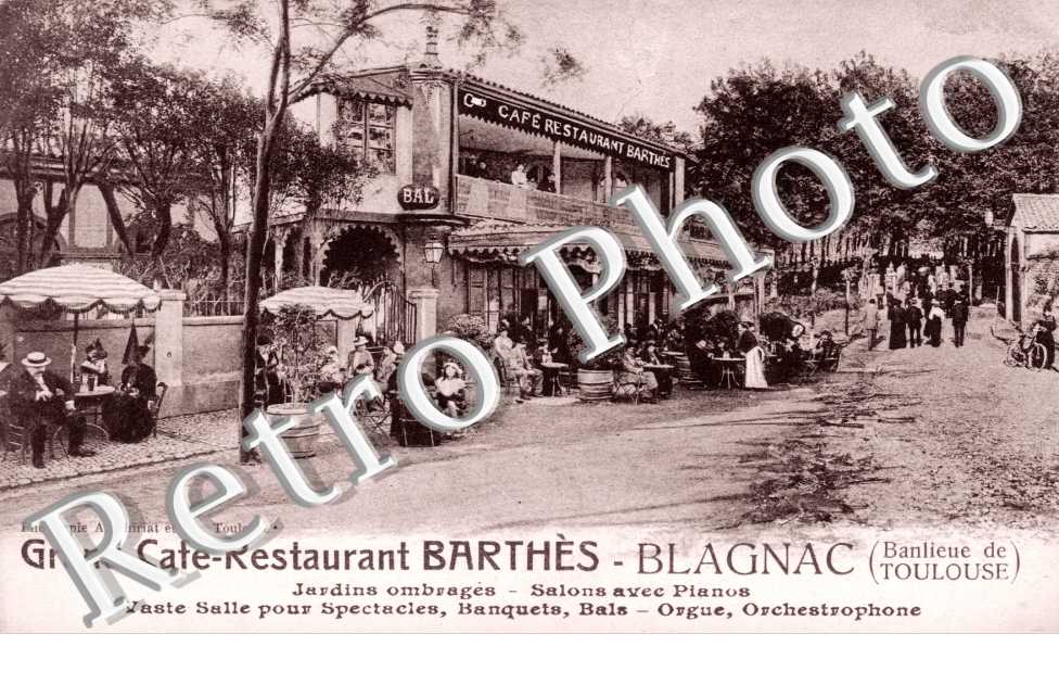 Jardins ombragés, café Barthès