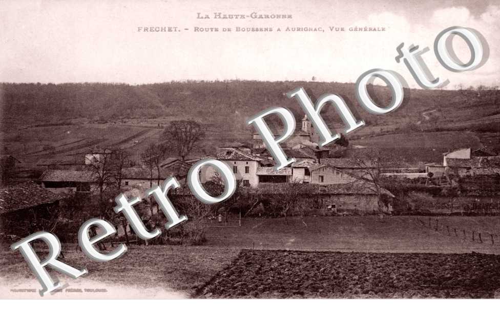 Route de Boussens a Aurignac Vue generale