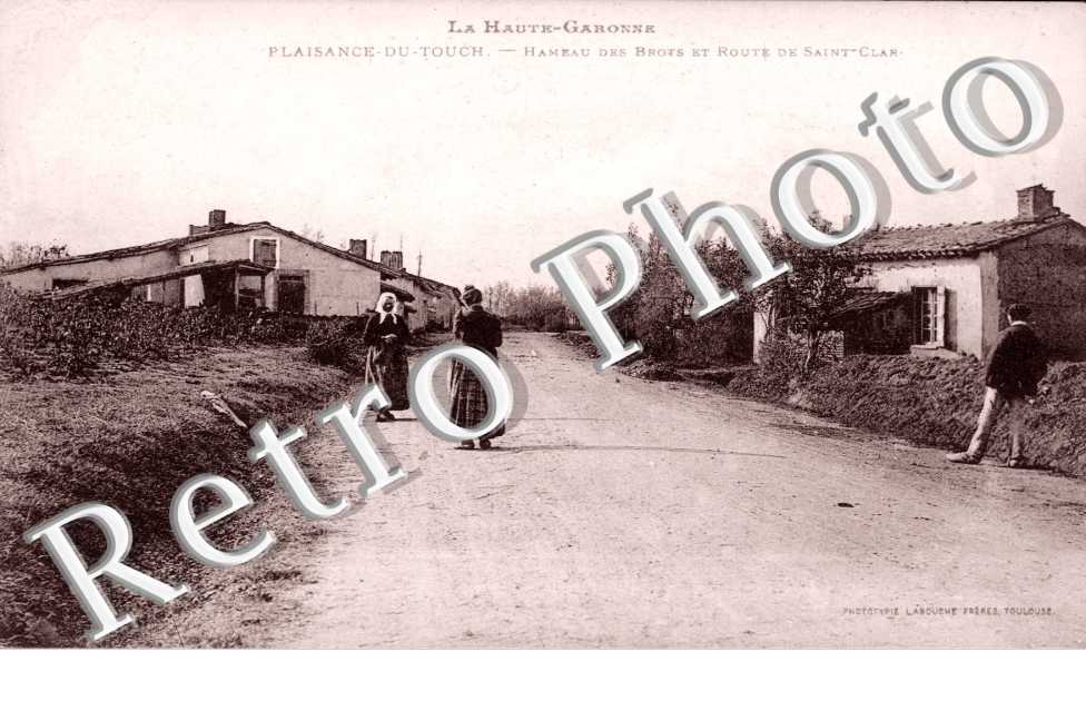 Hameau des Brots et route de Saint-Clar