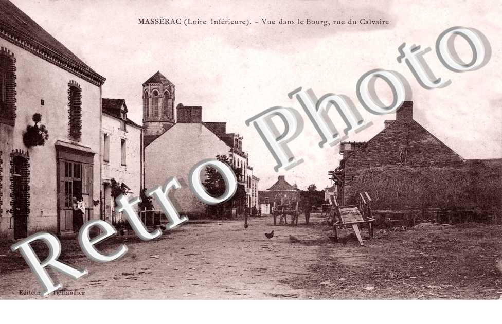 vue dans le bourg, rue du Calvaire