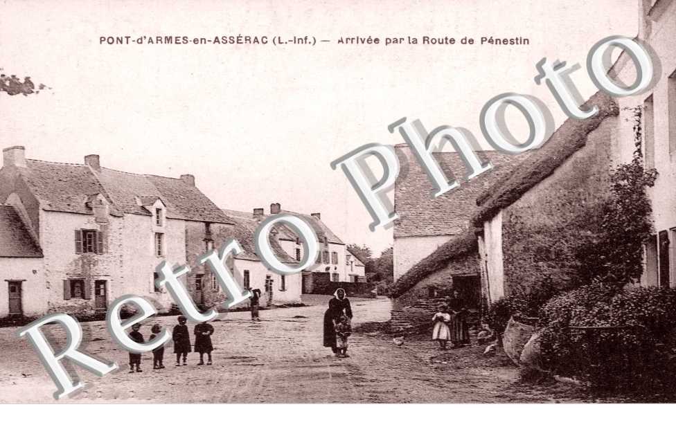 Pont d'Armes en Asserac - Arrivee par la route de Penestin